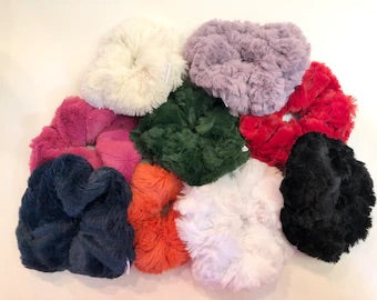 Minky scrunchies